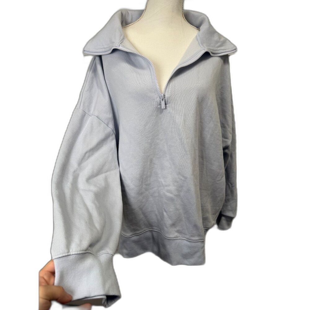 PINK by Victoria’s Secret Pullover Sweatshirt Size 2XL XXL Powder Baby Blue NWT - Picture 4 of 7